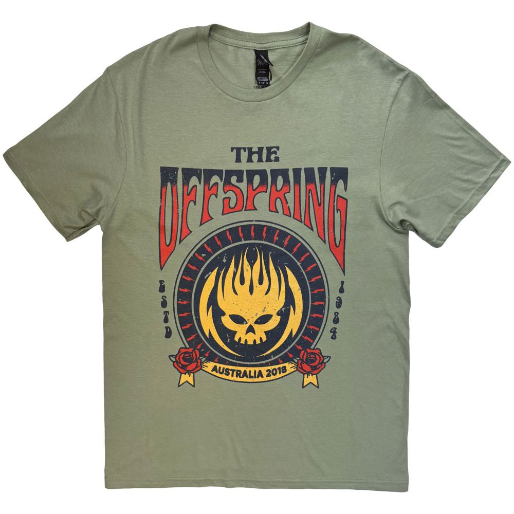 The Offspring - Australia 2018 Mens Tshirt - Green